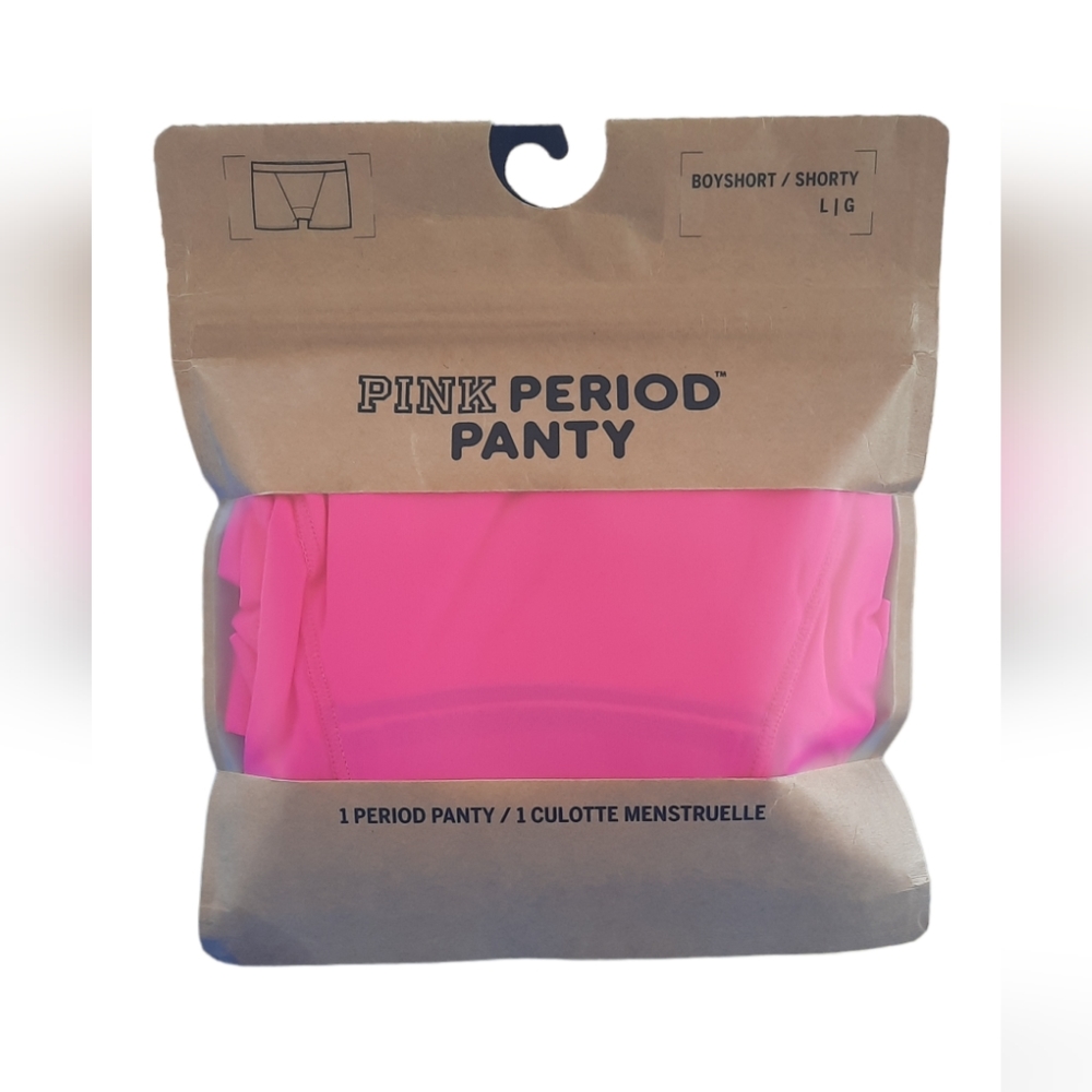PINK Victoria's Secret - Hot Pink Period Panty Boy Shorts